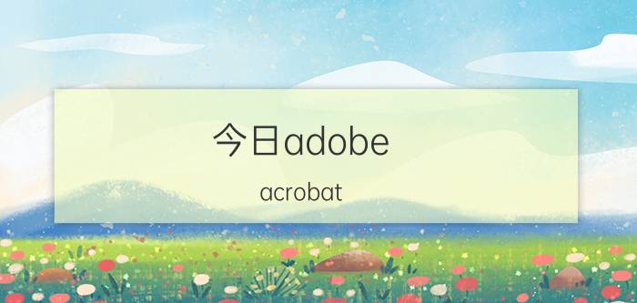 今日adobe（acrobat xi pro 序列号）